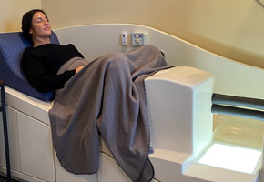 woman using colon hydrotherapy machine in Toronto